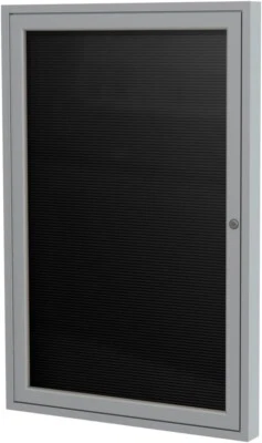 Enclosed Vinyl Letterboard with Satin Aluminum Frame 24" x 18" - Image 1 of 4