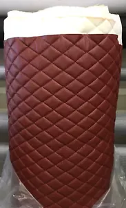 Tricotta Quilted Upholstery Vinyl Fabric with 3/8" Foam Backing by the yard - Picture 1 of 3