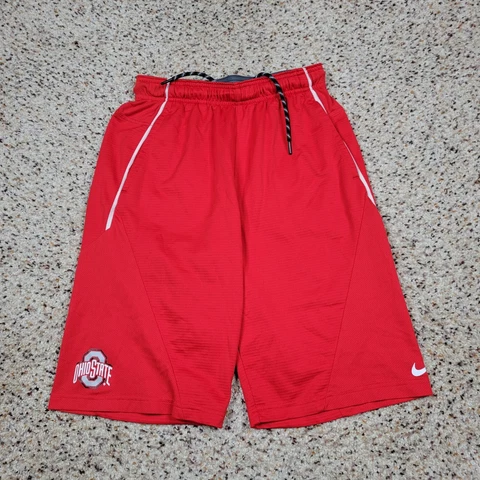 Ohio State Buckeyes Shorts Boys Extra Large Red Nike Athletic Basketball Logo Cover