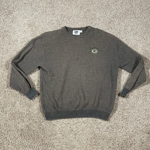 Vintage Green Bay Packers Sweater Lee Sport Size Large Made In USA Cover