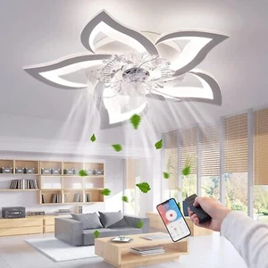 Ceiling Fan LED Light,Modern Ceiling Fan Light LED Dimmable,APP Control Lamp - Picture 1 of 9