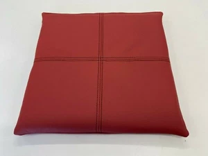 echt Leder Kissen Sitzkissen Stuhlauflage Stuhl Gelkissen 35x35 rot rutschfest - Bild 1 von 7