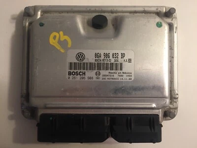 01 2001 Volkswagen Jetta Passat Golf ECM ECU Computer Brain Box 06A 906 032 BP Foto 1 de 4