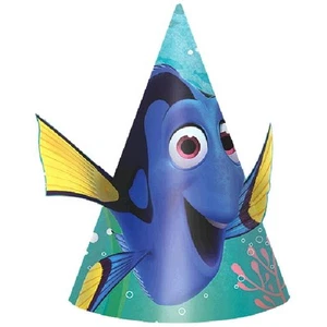 FINDING DORY CONE HATS (8) ~ Birthday Party Supplies Favors Paper Disney Pixar - Picture 1 of 1