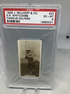 Millhoff Famous Golfers #27 E R Whitcombe 1928 PSA 6 - Imagen 1 de 2