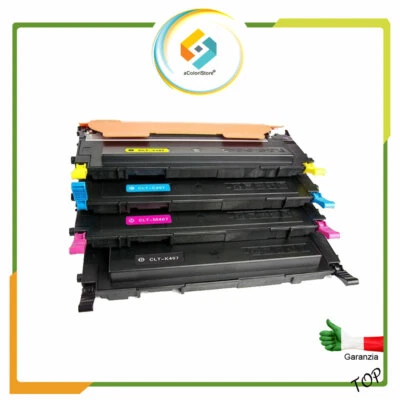 4 Toner per Samsung CLP-320 CLP 325 CLT 4072S CLX 3185 CLX 3185 FN CLX 3185 FW - Immagine 1 di 4