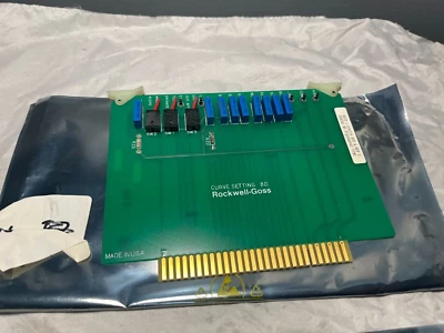 ROCKWELL GOSS 1-D36214 CURVE SETTING BOARD REV. A REV. 3 - Image 1 of 2