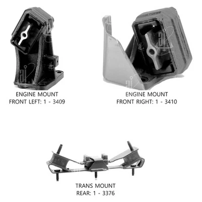 For Ram 3500 2011-2012 Anchor 300271 Engine Mount Kit Foto 1 de 4