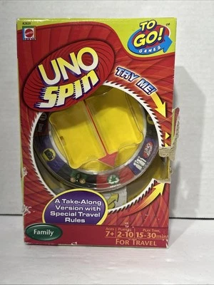 UNO Spin To Go! Games Card Game Brand New Mattel 2009 Travel Rare! - READ - Image 1 of 4