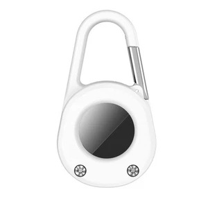 Robuster Bergkarabiner für AirTag mit leichter schwarzer Oberfläche - Afbeelding 1 van 14