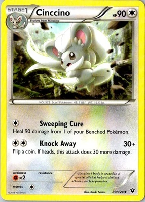 Cinccino (89) Uncommon XY - Fates Collide 89/124 LP - Image 1 of 2