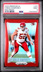 Panini Prizm Deca Creed Humphrey #157 2024 rojo PSA 9 - Imagen 1 de 2