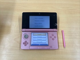 Nintendo 3DS Handheld Console System Pink USA w/ Charger, Stylus, Cleaned Tested