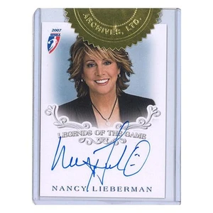 Nancy Lieberman Autographed 2007 WNBA Legends of the Game Trading Card - Picture 1 of 1