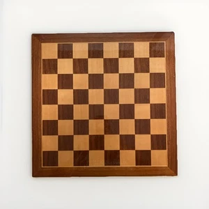 Chess Checkers Board Wood Vintage Made In Hungary 208 - Open To Offers - Picture 1 of 16