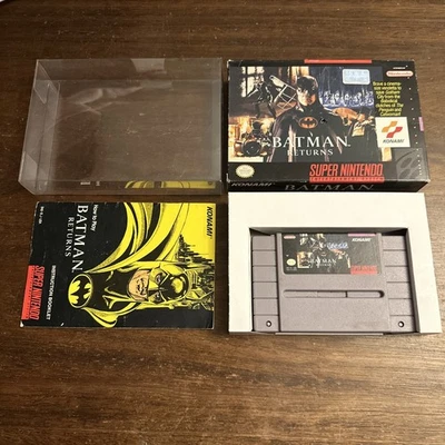 Batman Returns (Super Nintendo SNES) Complete CIB - Tested - Authentic - Image 1 of 4