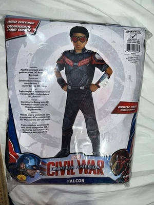 Marvel Captain America Civil War Falcon Child Costume – Size Large (12–14) - Image 1 of 4