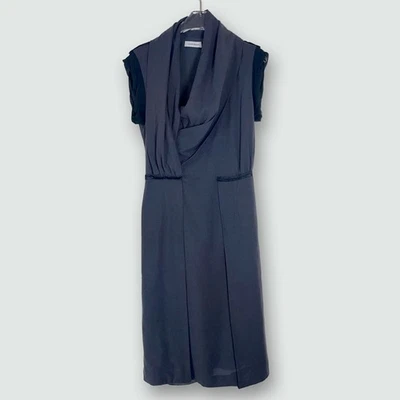 CoSTUME NATIONAL | Vestido drapeado gris | Talla IT42 ~ Mediano Foto 1 de 4