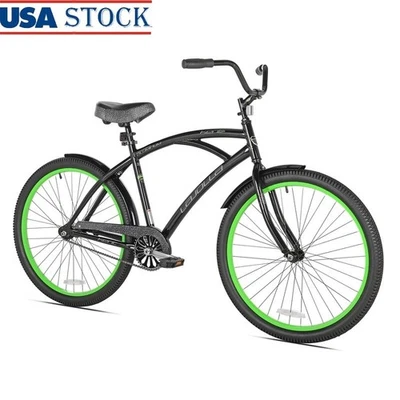 26英寸巡洋舰自行车轻便铝合金可调节座椅过山车制动器成人自行车 — 第 1/4 张图片