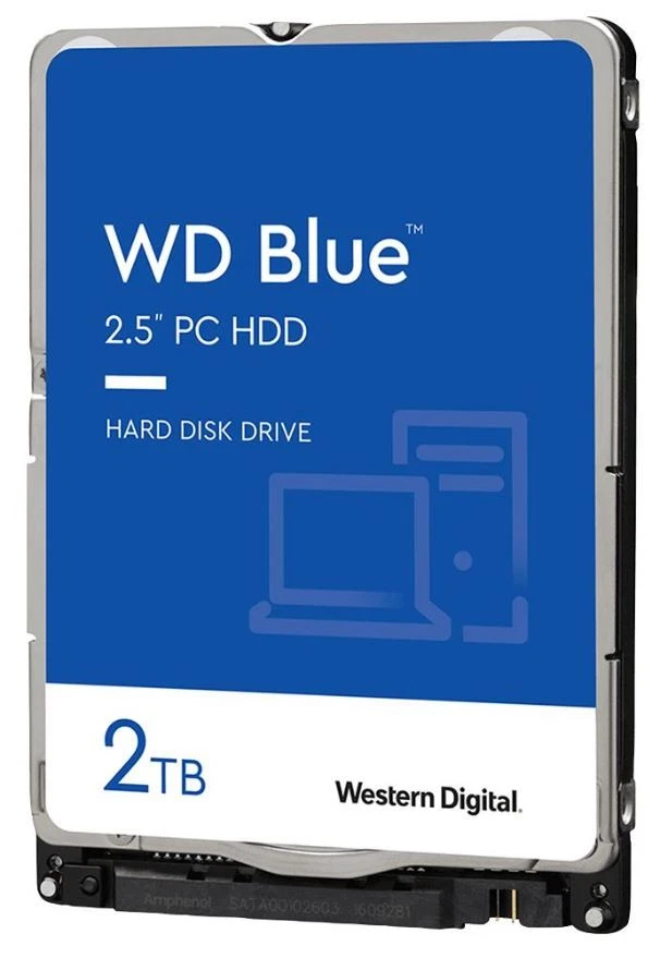 WD - WD Blue 2.5" Mobile Internal HDD SATA 6Gb/s, 2TB, 128MB Cache, 5400RPM - Image 1 of 1