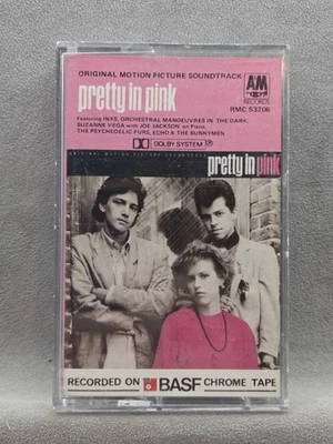 PRETTY IN PINK Music Soundtrack 1986 CASSETTE TAPE INXS ECHO & THE BUNNYMEN - Image 1 of 4