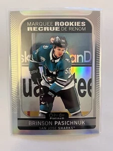 Brinson Pasichnuk 2021-22 O-Pee-Chee Platinum Marquee Rookies RC #245 San Jose - Imagen 1 de 2