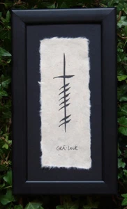 Irish Single Ogham Wall Hangings Handmade In Ireland - Picture 1 of 22