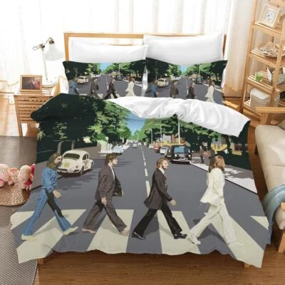 3D The Beatles Quilt Cover Set Duvet Cover Bedding Pillowcases - Image 1 of 4