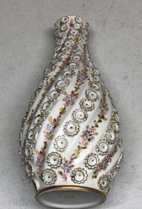 TURKISH SUMERBANK PORCELAIN VASE - Picture 1 of 13