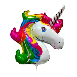1x Folienballon Einhorn "UNICORN" (61cm) Luftballon Fantasie Kindergeburtstag - Bild 1 von 8