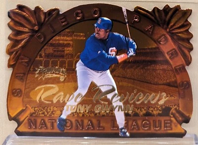 Skybox Circa Thunder 1998 RAVE RESEÑAS #8 Tony Gwynn Salón de la fama raro estuche troquelado éxito Foto 1 de 2