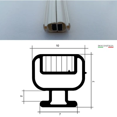 Guarnizione box doccia per profili con magnete ricambi accessori Docciaitalia