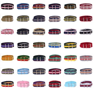 20mm Cambo Stripes Nato Nylon Watch Strap Wristwatch watchband Wholesales Cheap - Picture 1 of 35