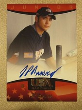 2007 UPPER DECK USA BASEBALL #95 JP RAMIREZ WASHINGTON NATIONALS AUTO SIGNED