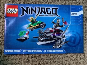 LEGO 70722  NINJAGO ~ OVERBORG ATTACK ~ INSTRUCTION BOOKLET MANUAL ONLY