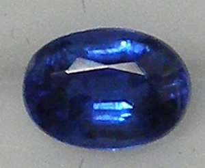 1.00 CT 7 MM X 5 MM OVAL BLUE NEPALESE KYANITE GEMSTONE - Picture 1 of 1