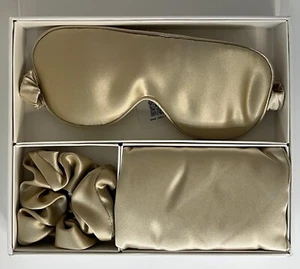 100% Organic Pure Raw Mulberry Silk Pillowcase, Eye Mask & Scrunchie By Fun Silk - Picture 1 of 10