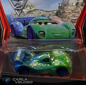 DISNEY PIXAR CARS 2 ""CARLA VELOSO"" NUOVO IN CONFEZIONE, SPEDIZIONE IN TUTTO IL MONDO - Foto 1 di 3