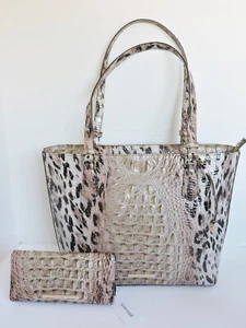 Brahmin Medium Misha Prowl Ombre Leopard Melbourne Leather Tote Ady Wallet NWT - Bild 1 von 12
