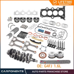 G4FJ 1.6T Engine Overhaul Rebuild Kit Crankshaft / Rods / Timing For Hyundai KIA - Picture 1 of 21