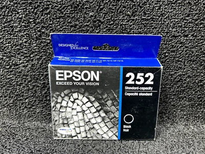 Cartucho de tinta negro original Epson 252 T252120 fecha: agosto 2023 Foto 1 de 4