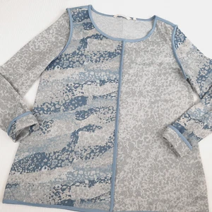 Soft Surroundings Womens Sweater Tunic Top Size M Animal Print Long Sleeve - Picture 1 of 20