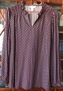 Mona Langarm Bluse Damen 38 gemustert - Bild 1 von 2