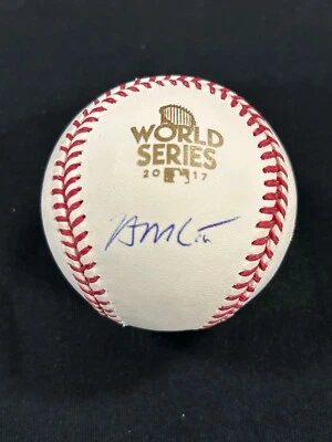 Brian McCann Signed Auto 2017 WS Baseball Houston Astros PSA COA 119 - Image 1 of 3