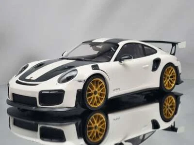 Minichamps Porsche 911 (991.2) GT2 RS equipamiento Weissach 2018 llantas de oro blanco 1:18 Foto 1 de 4