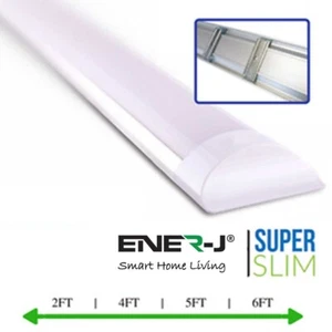 LED Prismatic Battens IP20 18W 60cms 6000K Wall / Ceiling Light - Damage - Picture 1 of 1