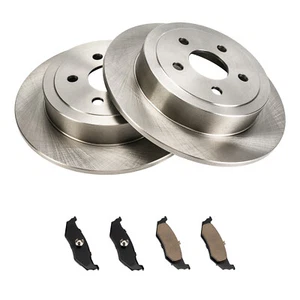 Rear Disc Brake Rotors Brake Pads For Chrysler Sebring PT Cruiser Dodge Neon - Foto 1 di 11