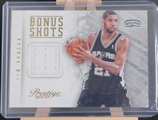 2013-14 Prestige Bonus Shots Materials #25 Tim Duncan Jersey RELIC