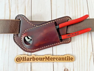 HARBOUR MERCANTILE channel lock sheath leather sheath for 7” pliers made in USA