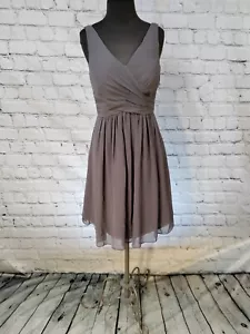 F125 BILL LEVKOFF 1150 SZ 8 PEWTER $220 FORMAL PARTY PROM GOWN DRESS - Picture 1 of 9